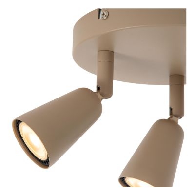 Lucide TIANA - Ceiling spotlight - 3xGU10 - Taupe
